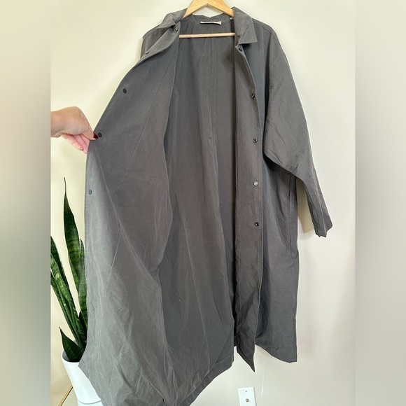FEAR OF GOD ESSENTIALS Cotton Blend Shirt-Coat Trench XL NWOT - Picture 9 of 15